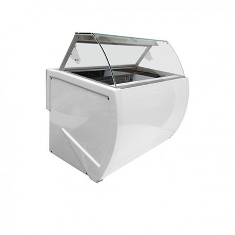 Vetrina banco Frigo gelateria mantecato cap. 10 + 10 / 13 + 13