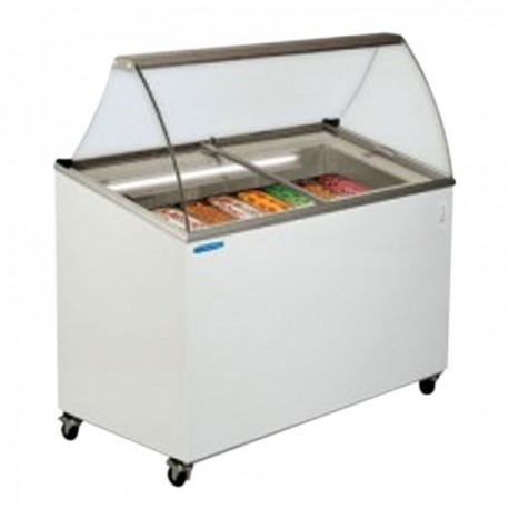 Vetrina Banco Frigo gelato 7 vaschette - Temp. -12°/-22°C
