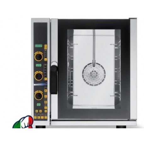 FORNO ELETTRONICO VENTILATO A CONVEZIONE CON VAPORE N° 5 teglie / griglie 2/3 GN (354x325 mm) Gastronomia