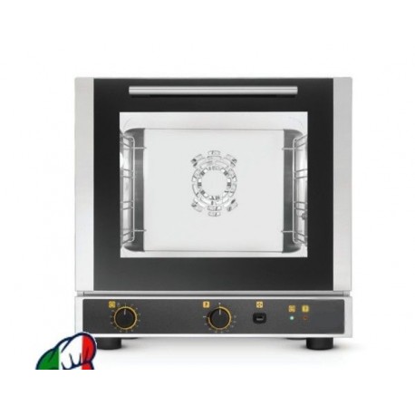 FORNO ELETTRICO VENTILATO A CONVEZIONE CON UMIDIFICAZIONE - 4 teglie GN 2/3 Gastronomia