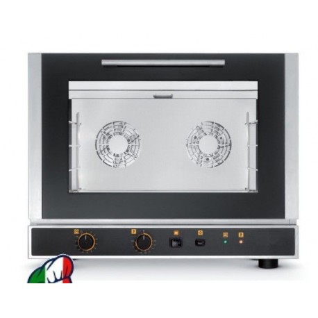 FORNO ELETTRICO VENTILATO A CONVEZIONE CON GRILL E CON UMIDIFICAZIONE N° 4 teglie / griglie (600x400 mm) Pasticceria Gastro