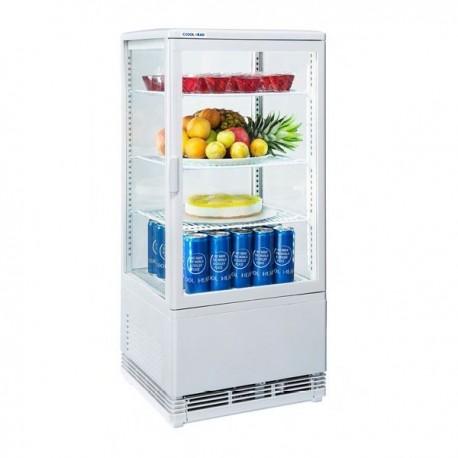 Armadio Vetrina frigo 4 lati refrigerato ventilata. H.cm. 96 - vers. da banco