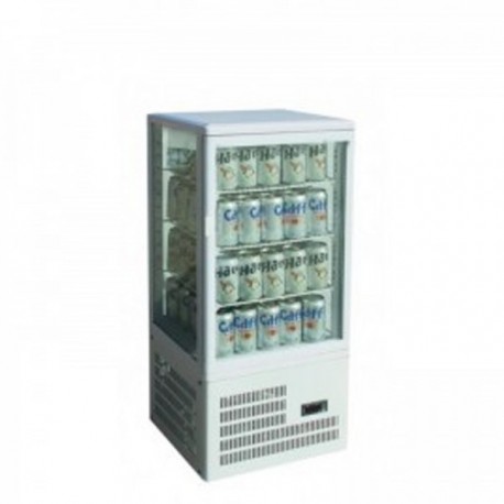 Armadio frigo Vetrina 4 lati refrigerato ventilata. H.cm. 930 - vers. da banco