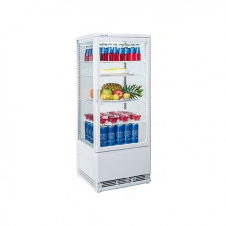 Armadio Vetrina frigo 4 lati refrigerato ventilata. H.cm. 110