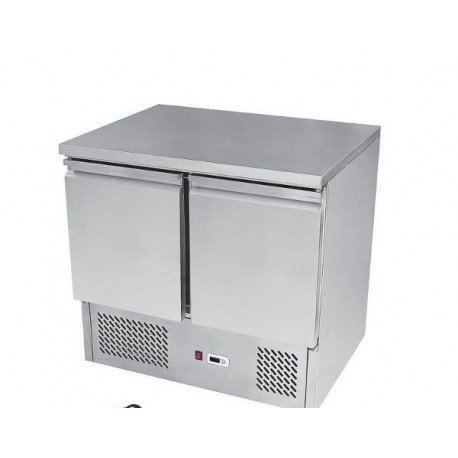 Tavolo frigo Saladette Refrigerato Acciaio Inox 2 porte - cm. 90x70x85h.