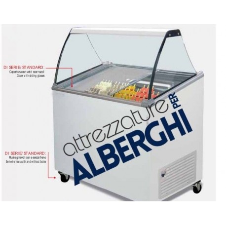 Vetrina Banco Frigo gelato stecco 1 vasca - Temp. -14°/-16°C