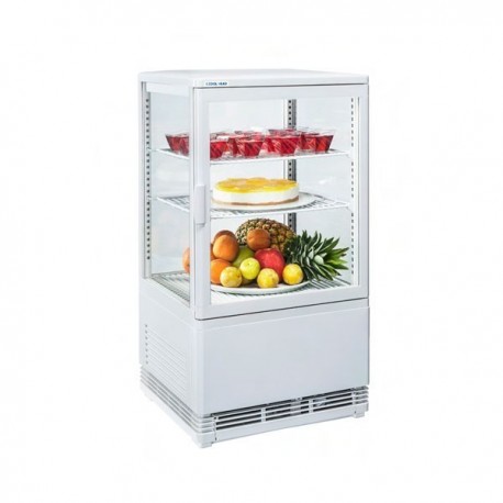 Armadio Vetrina frigo 4 lati refrigerato ventilata. H.cm. 81 - vers. da banco