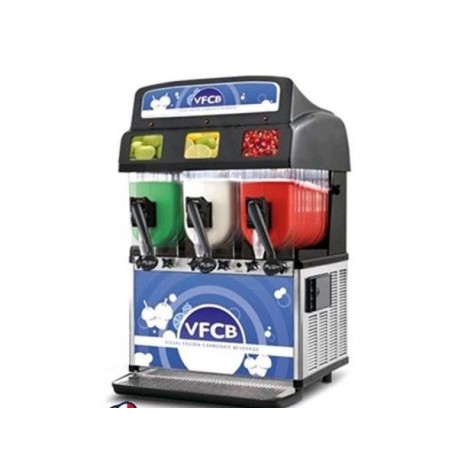 Granitore VFCB – Visual Frozen Carbonated Beverage - erogatore di granita sorbetto creme fredde 3 vasche 10+10+10 lt