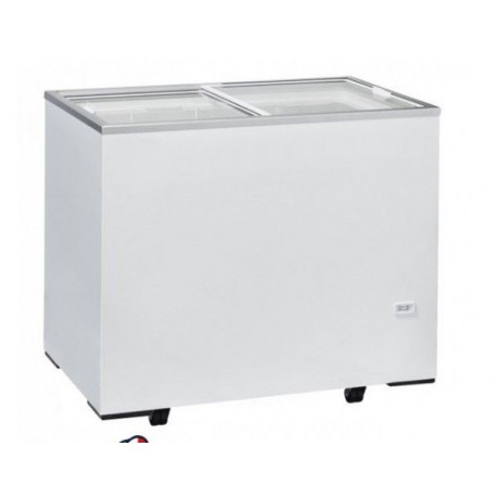 Congelatore a pozzetto freezer con top in vetro scorrevole Rea 2 cesti Capacità 261 lt Temperatura -13 / -23