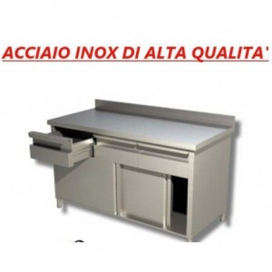 Tavolo armadiato in acciaio...