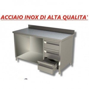 Tavolo armadiato in acciaio...