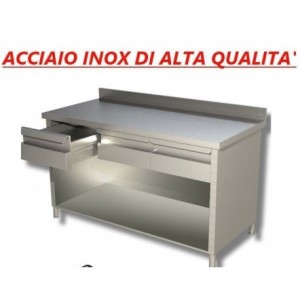 Tavolo armadiato in acciaio...