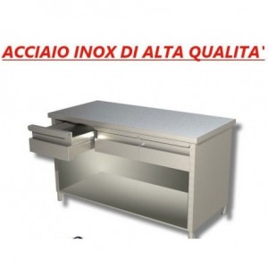 Tavolo armadiato in acciaio...