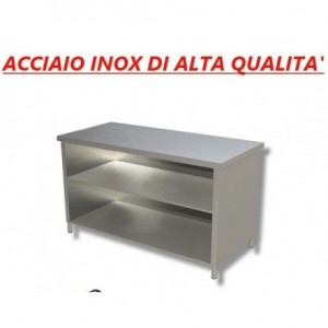 Tavolo armadiato in acciaio...