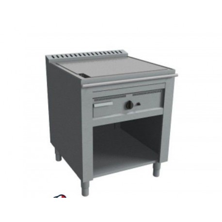 Teppanyaki cucina piastra a gas per cottura giapponese su vano a giorno - 1 zona cottura 600-700-800-900x720x850h