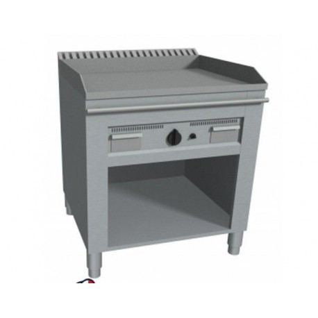 Teppanyaki cucina piastra a gas per cottura giapponese su vano a giorno - 1 zona cottura 600-700-800-900x720x850h