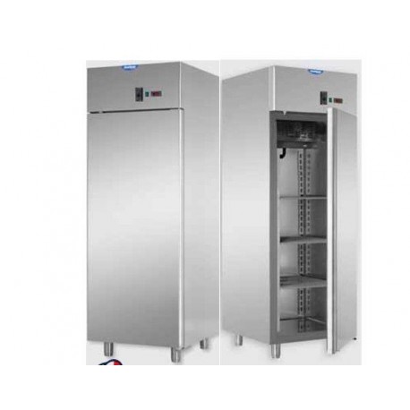 Armadio refrigerato statico 600 litri monoblocco in Acciaio Inox temperatura 0/+10°C