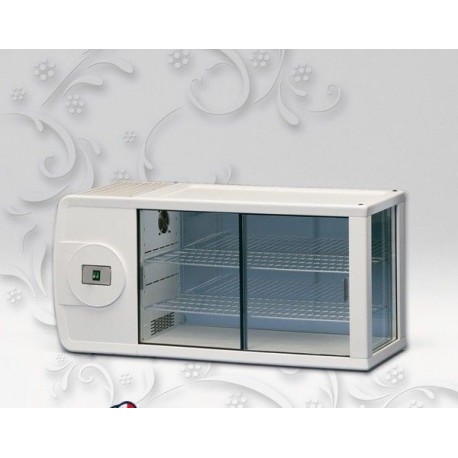 Piccolo espositore vetrina orizzontale Dominante 100 G Temp. +4/+10°C Dim. 1052x436x510h mm