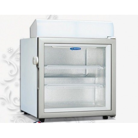 Piccolo espositore vetrina orizzontale Minigel Temp. -18°C Dim. 610x515x570h mm