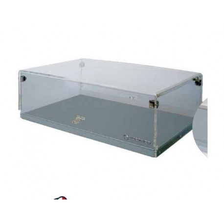 Piccolo espositore vetrina orizzontale TECFRIGO Viennetta N struttura lamiera acciaio inox 430 finitura lucida  Temp. ambiente