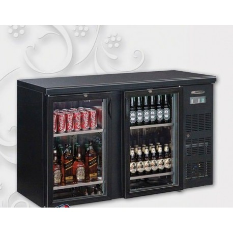 Vetrina refrigerata per bibite bevande TECFRIGO eurobar 2p glass Temp. +4/+10°C Dimensioni 1462x535x860mm