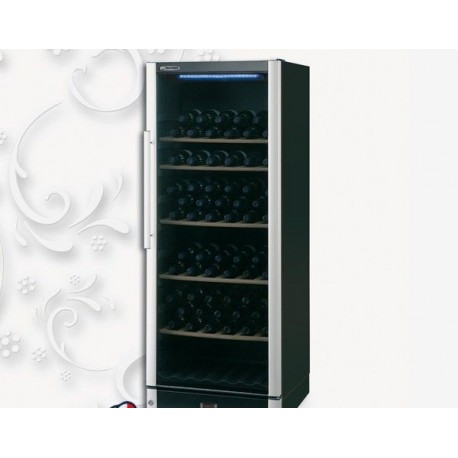 Vetrina refrigerata per vino cantina frigo TECFRIGO Wine 155 black Temp. +5/+22 °C Dimensioni 600x670x1560 mm