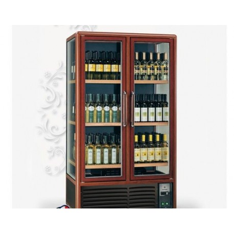 Vetrina refrigerata per vino cantina frigo TECFRIGO Enotec 680 Temp. +5/+18°C Dimensioni 1000x711x1810 mm