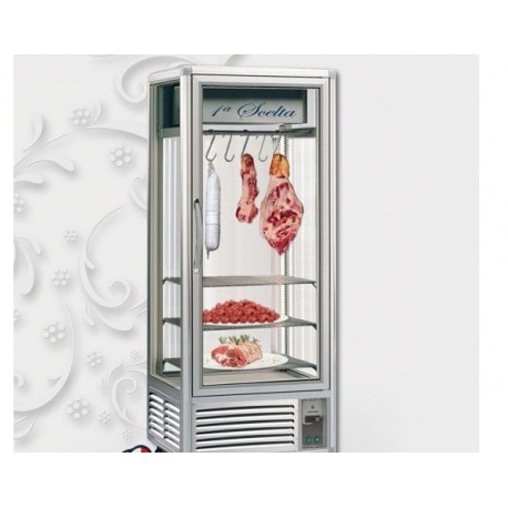 Vetrina refrigerata speciale macelleria carne salumi 550 lt Temp. +1/+6°C Dimensioni 795x730x2005h cm