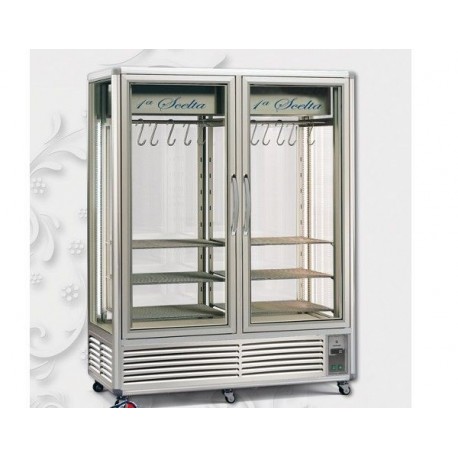 Vetrina refrigerata speciale macelleria carne salumi 1150 lt Temp. +1/+6°C Dimensioni 1542x730x2005h cm