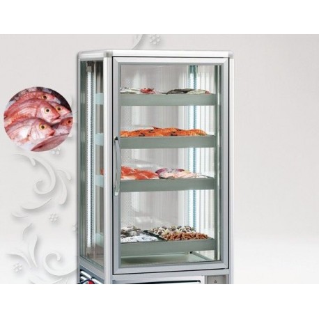 Vetrina congelatore speciale pescheria pesce 650 lt Temp. -2/0 °C Dimensioni 855x730x1810h cm