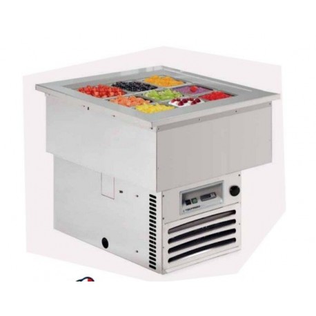 Drop-in yogurt gelateria  Topping 4 GN Temperatura ambiente Dimensioni 367x446x202mm