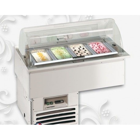 Drop-in freddo gelateria Gelatissimo 4 Temperatura -12-14 °C Dimensioni 945x580x820h mm