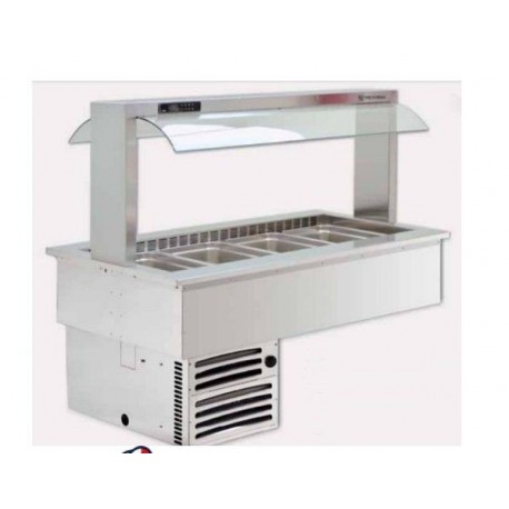 Drop-in freddo gelateria Lambada 4 GN Temperatura +4/+10°C Dimensioni 1422x750x1092h mm