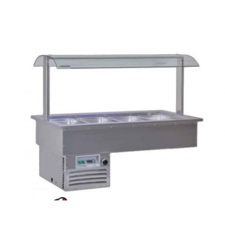 Drop-in freddo Samba 4 GN Temperatura +4/+10°C Dimensioni 1422x750x1154h mm