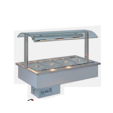 Drop-in caldo Samba 4 BM Temperatura +30/+90°C Dimensioni 1422x750x1004h mm