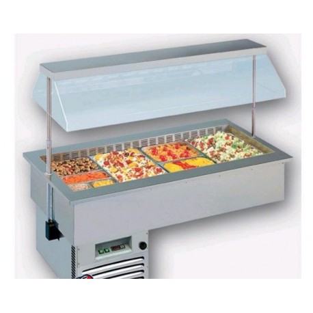 Drop-in vasca refrigerata Gastronomia Sinfonia 3 VT Temperatura +4/+10°C Dimensioni 1122x750x562h mm