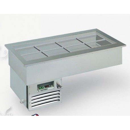 Drop-in gastronorm vasca refrigerata Gastronomia Armonia 4 GN Temperatura +4/+10 °C Dimensioni 1422x750x1174h mm