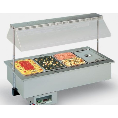 Drop-in vasca riscaldante Gastronomia Sinfonia GN 4 Dry Temp. +30/+70 °C Dimensioni 1422x749x1005h mm