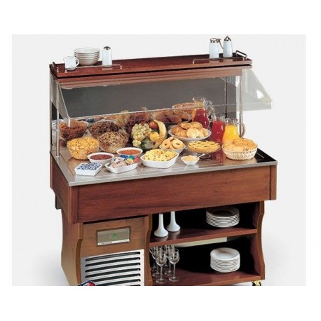 Carrello refrigerato Buffet Catering Gastronomia e ristorante Murale 4 M neutral Tecfrigo Temp. Ambiente Dimensioni 1422x750x155