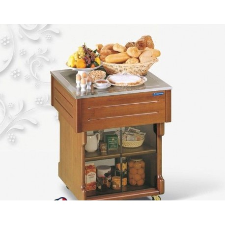 Carrello Buffet Catering Gastronomia e ristorante Tavolo 750 Tecfrigo Dimensioni 750x750x900h mm