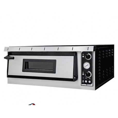 FORNO ELETTRICO MECCANICO PER PIZZERIA – 6 PIZZE Ø35 CM – DIMENSIONI ESTERNE 100x131.4x41.3 CM CON VETRO