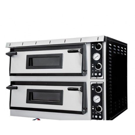 FORNO ELETTRICO MECCANICO PER PIZZERIA – 6+6 PIZZE Ø35 CM – DIMENSIONI ESTERNE 136x95.4x74.5 CM CON VETRO