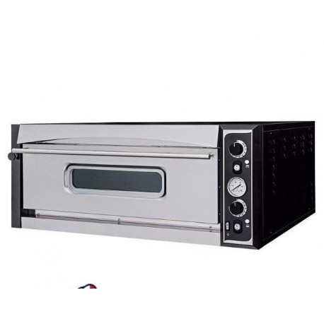 FORNO ELETTRICO MECCANICO PER PIZZERIA – 6 PIZZE Ø35 CM – DIMENSIONI ESTERNE 100x130x41.3 CM CON VETRO