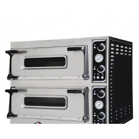 Forno Pizzeria, Fornaio, Panificio professionale elettrico meccanico per Pane, Pizza  - 3+3 teglie - 6+6 pizze ø35 c