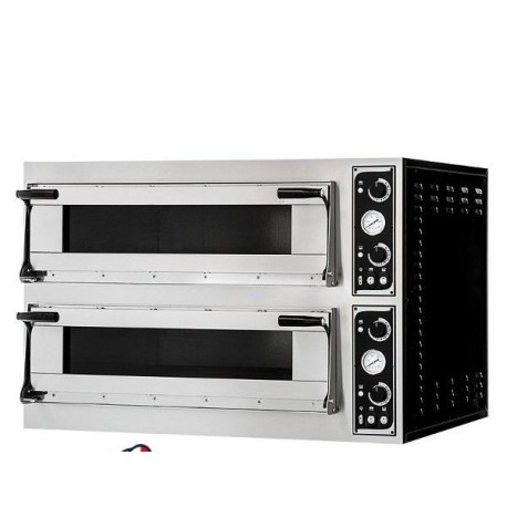 Forno Pizzeria, Fornaio, Panificio professionale elettrico meccanico per Pane, Pizza  - 4+4 teglie - 6+6 pizze ø40 c