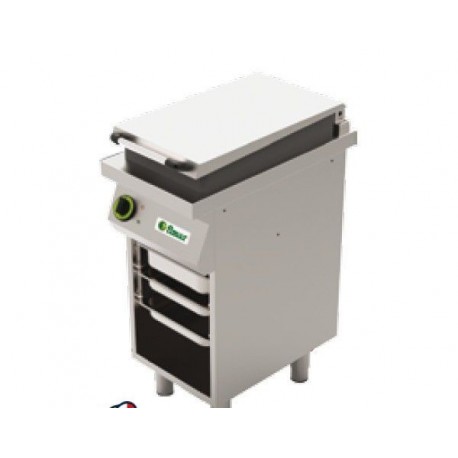 Brasiera elettrica singola 3.3 kW Dim. 400x700x900 mm