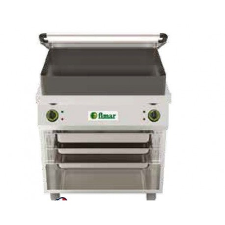 Brasiera elettrica doppia 2x3.3 kW Dim. 800x700x900 mm
