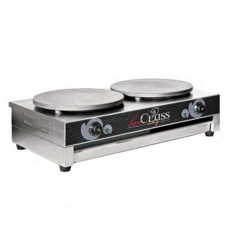 Crepiera elettrica con 2 piatti ø 400 mm cad. HOTCLASS