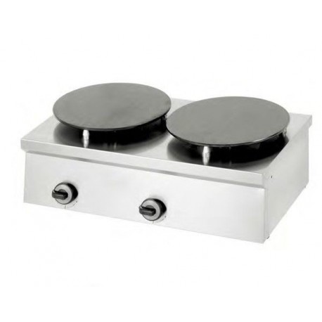 Crepiera a gas con 2 piatti ø 380 mm cad. HOTCLASS