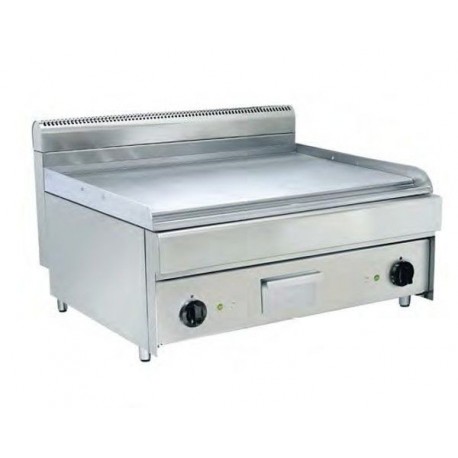 Fry top elettrico con due zone di cottura indipendenti dim. 800x700x500h mm HOTCLASS